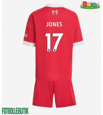 Liverpool Curtis Jones #17 Hemmaställ Barn 2025-26 Kortärmad (+ Korta byxor)